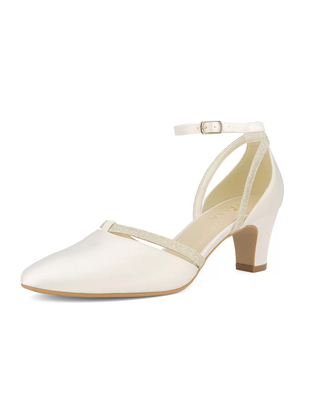 Clearance TP Kjoler Avalia - Luna Heeled Sandal - White