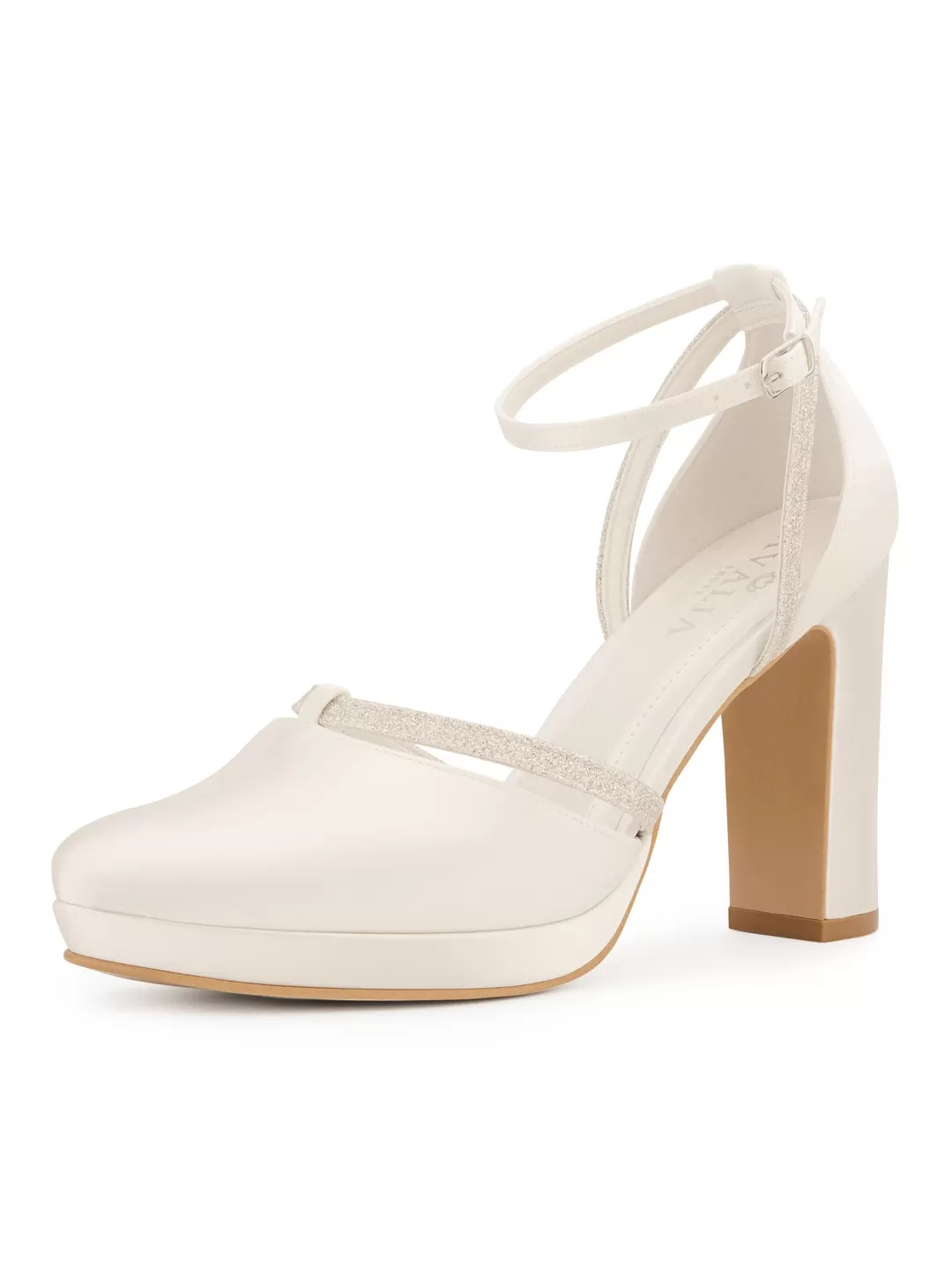 Best Sale TP Kjoler Avalia - Mary Heeled Sandal - White